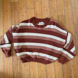 Hollister Striped Knit Sweater Size Large